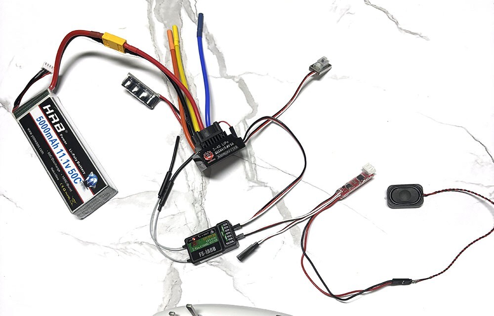 Diesel Engine Frequency Conversion Sound Group Module With Speaker RC Car Model