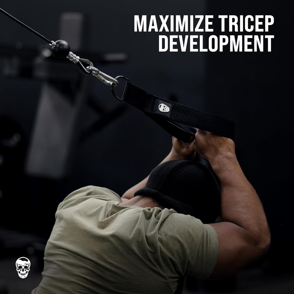 Tricep Rope Cable Attachment - Multi-Workout Tricep Pull Down Cable Attachment -