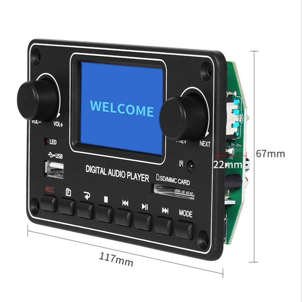 LCD MP3 Player Module 28X64 Display Bluetooth Digital Audio Decoder Board7773