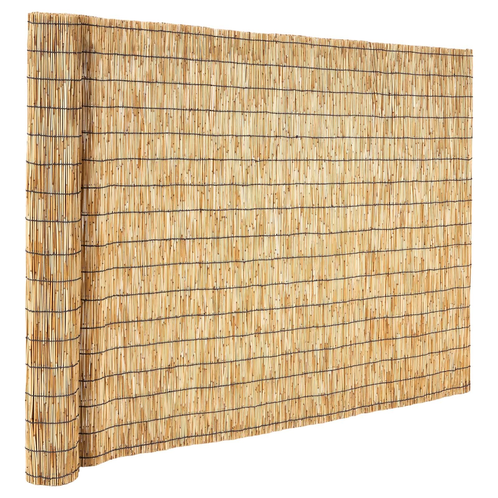 Uimoso Natural Reed Fence Panel 4 ft x 16.4 ft Privacy Screen Roll for Garden
