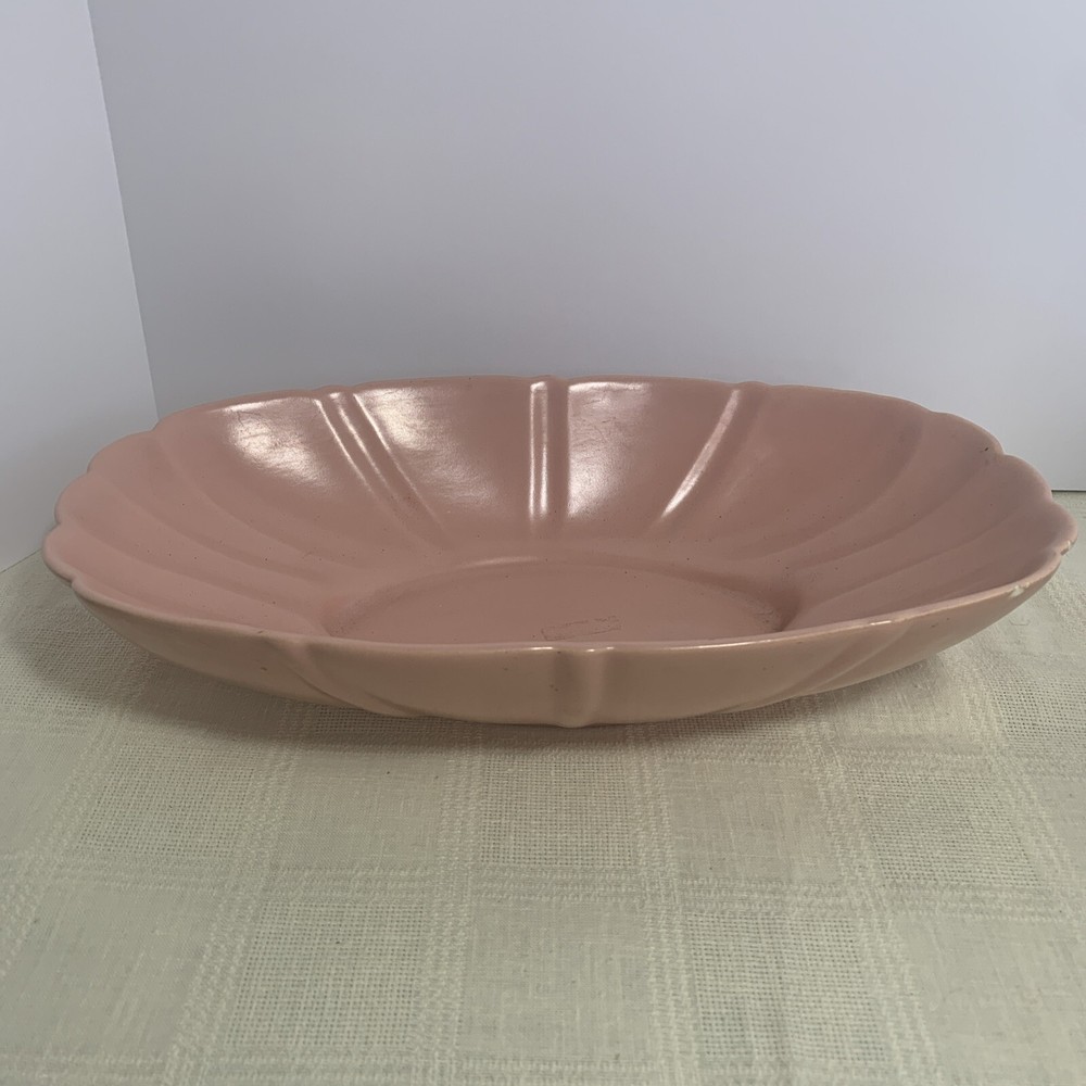 Bauer Console Pottery Bowl Pink MCM