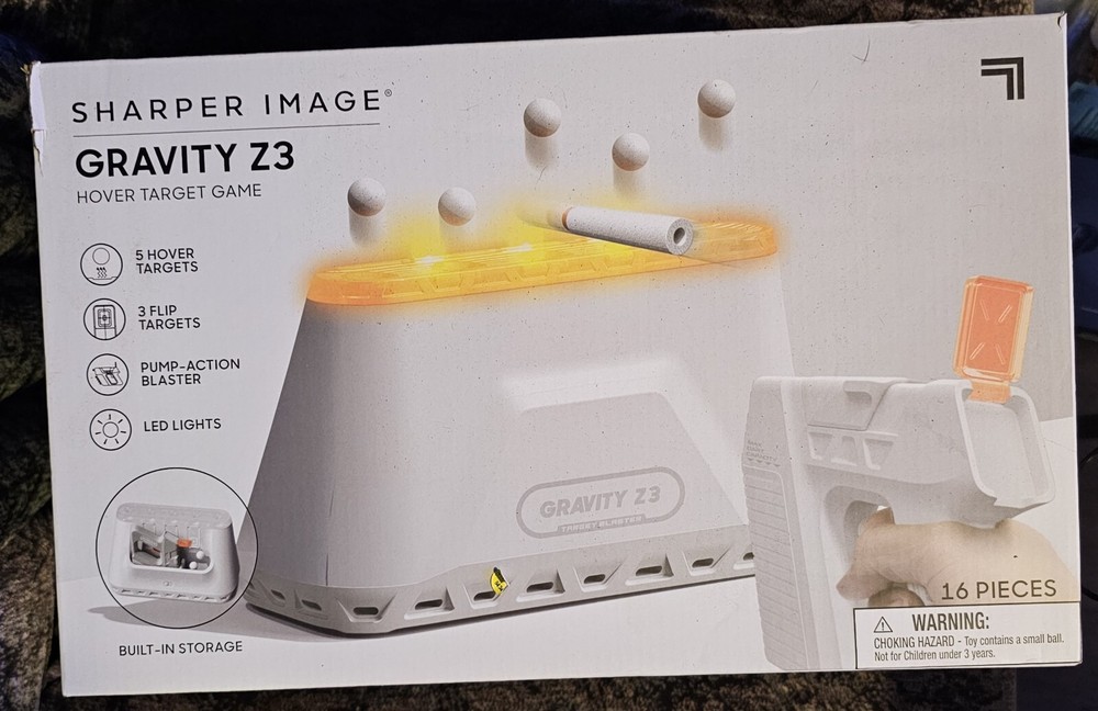 Sharper Image Game Hovering Target Shot - LED Gravity Z3