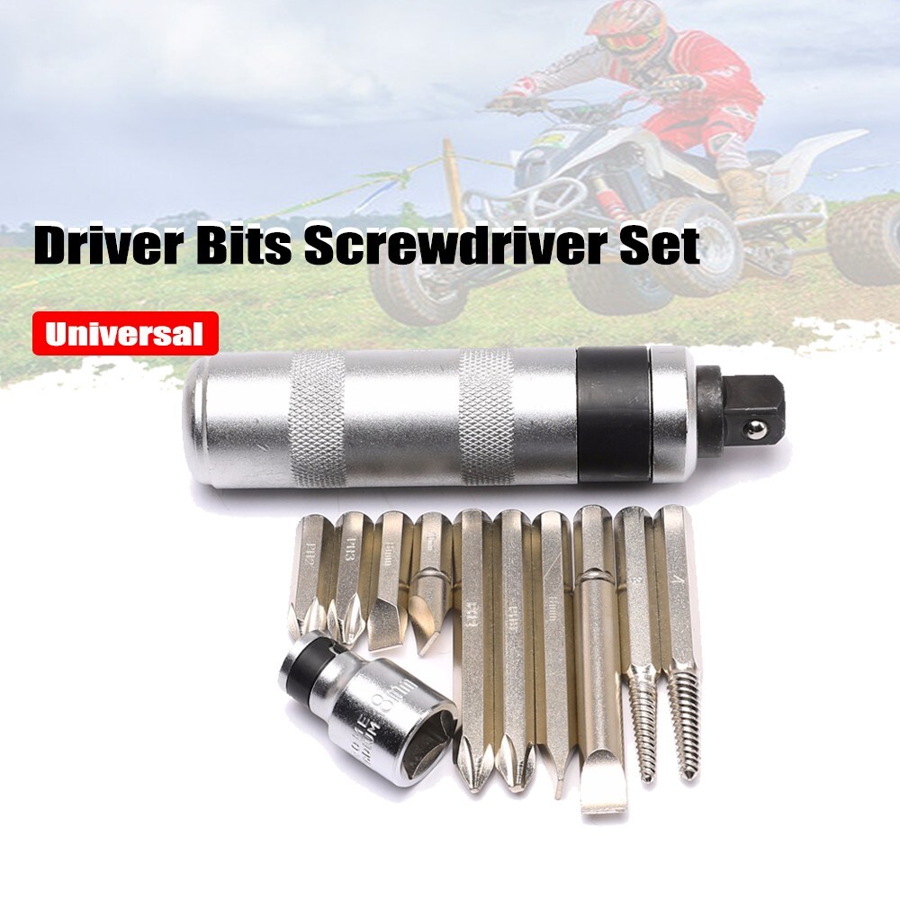 Heavy Duty Impact Driver Bits Screwdriver Set Tools Socket Kit Case Box