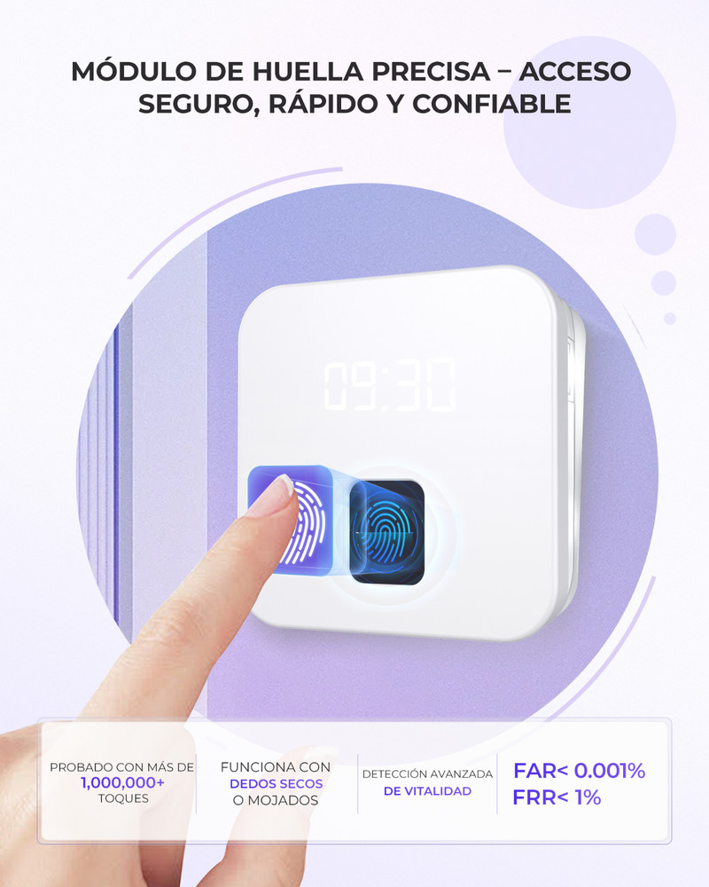 NGTeco TC4 Time Clock Cloud-Based 2.4G WiFi Customization Rule Clock in Machine