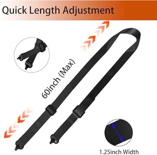 Two Point Traditional QD Sling with Sling Swivel and Quick Adjust Loop