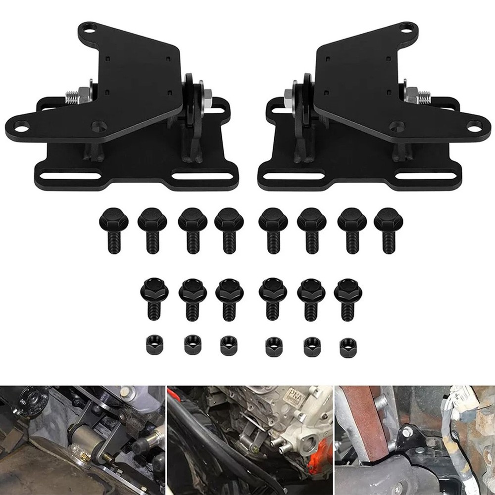 LS Conversion Engine Swap Mounts Adjustable with Hardware For GM Body 1978-1988