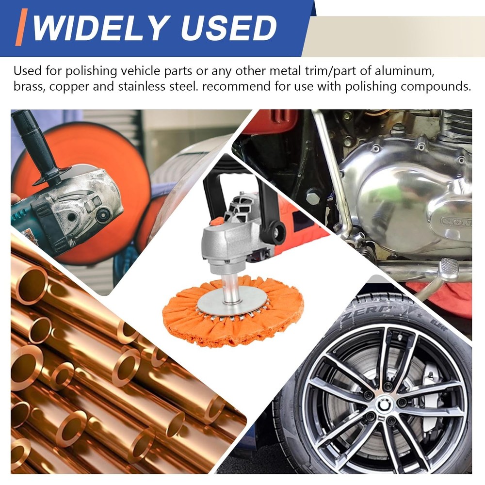 Complete 8" Airway Buffing Wheel Kit + Polishing Compound