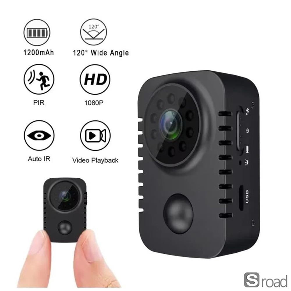 1080P Portable Mini Camera With Night Vision & Motion Detection For Security