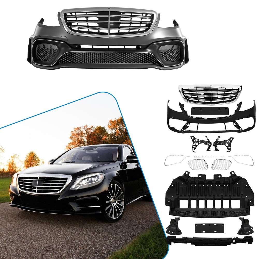 Front Bumper Conversion Kit for W222 S-Class 2014-2020 S63 Style