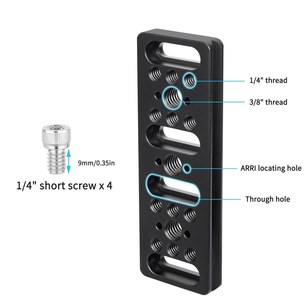 11*4CM Multi-Functional Cheese Plate Mounting Plate for Camera Cage Slider