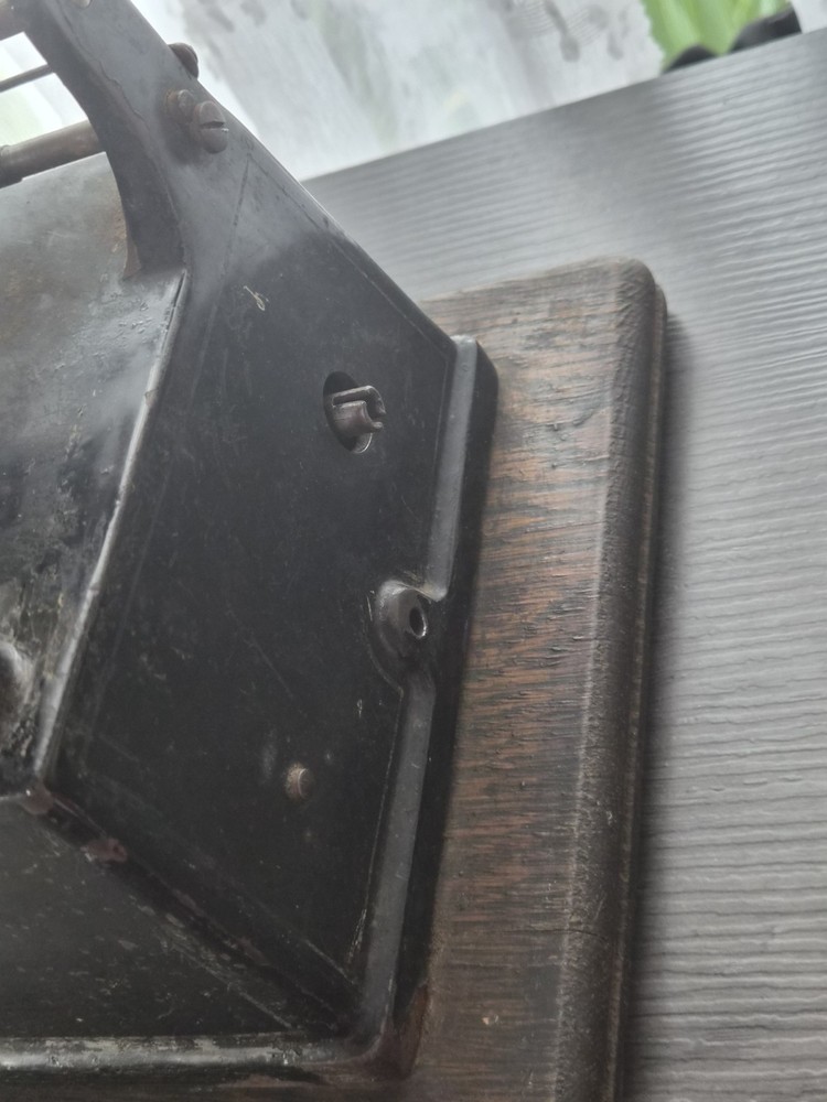 Antique Model A Edison Black Gem Phonograph