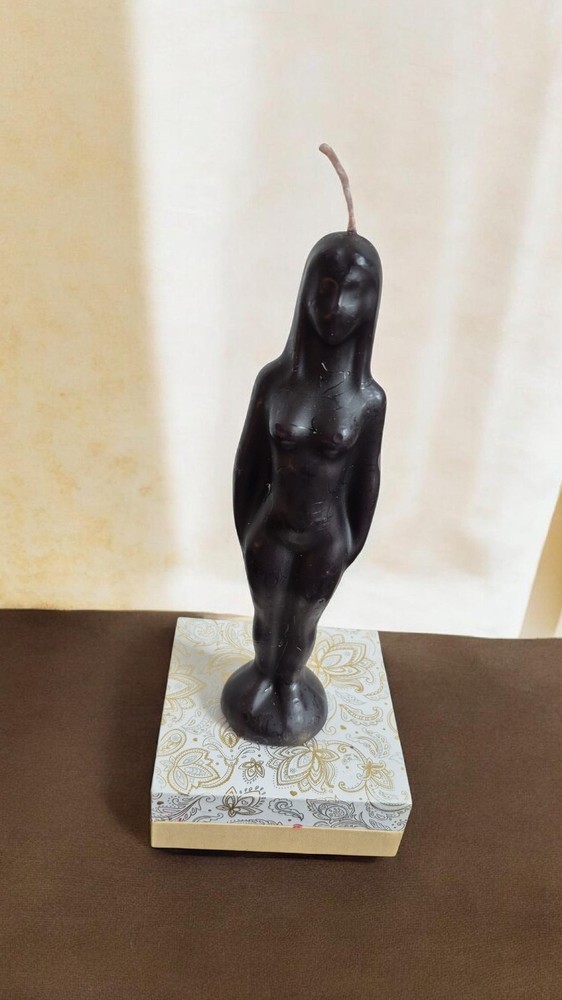 Female Image Candle Black