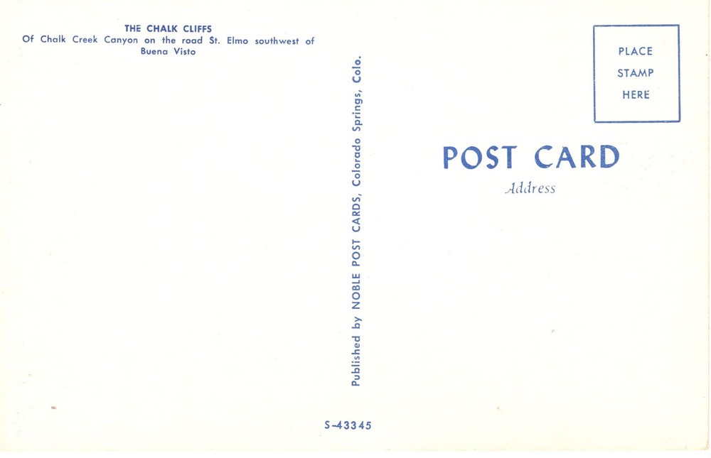 THE CHALK CLIFFS, CO - PC4047