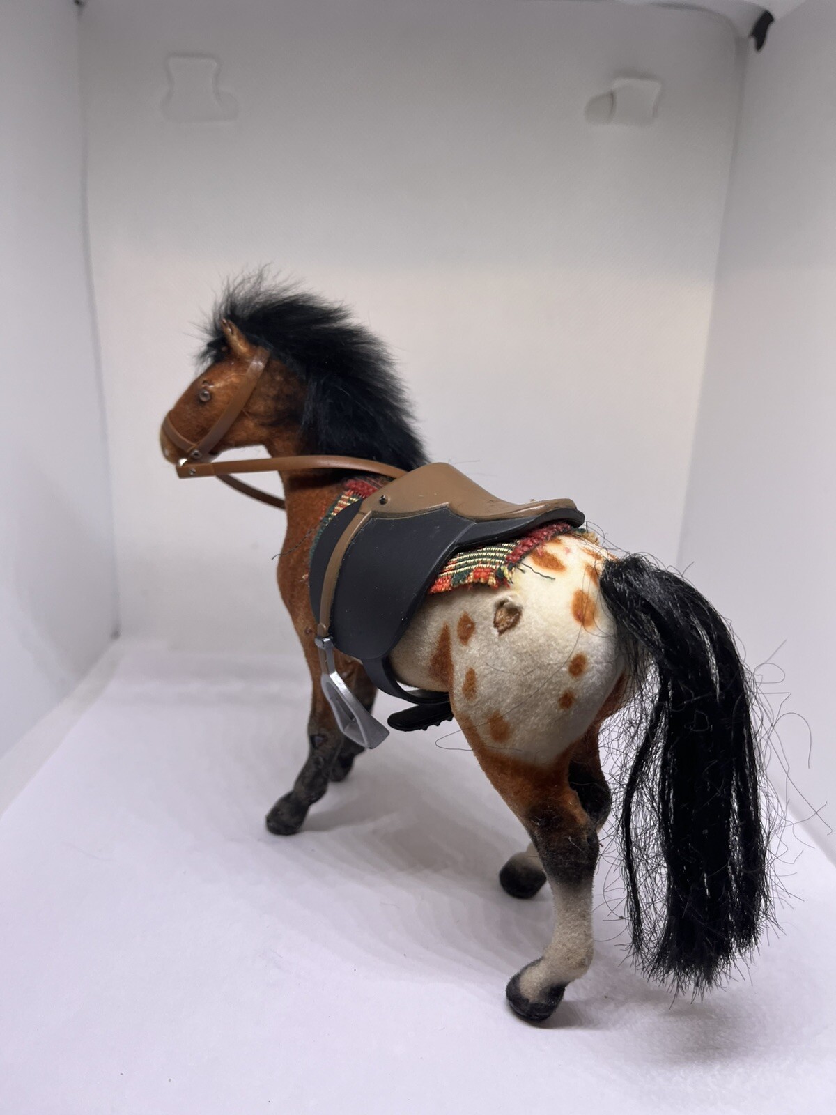horse mini american Indian Spanish colonial saddle bridle blanket Felted