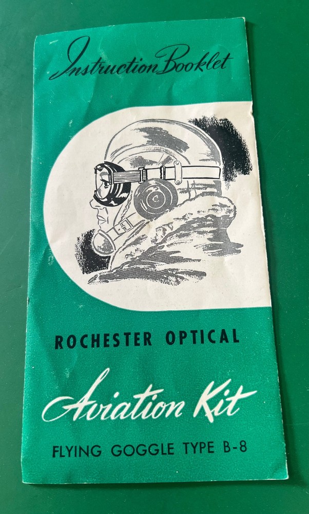 ARMY AIR FORCES TYPE B-8 FLYING GOGGLES W/BOX