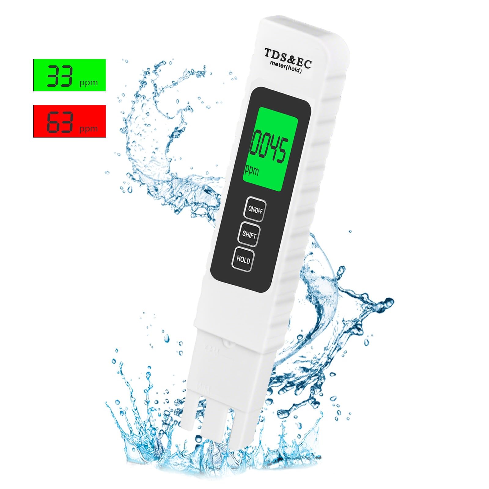 4 in 1 TDS Meter Digital Water Tester - Accurate and Reliable EC &...
