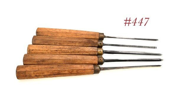 carving woodworking HERRING LONDON WOOD CHISEL lot gouges narrow