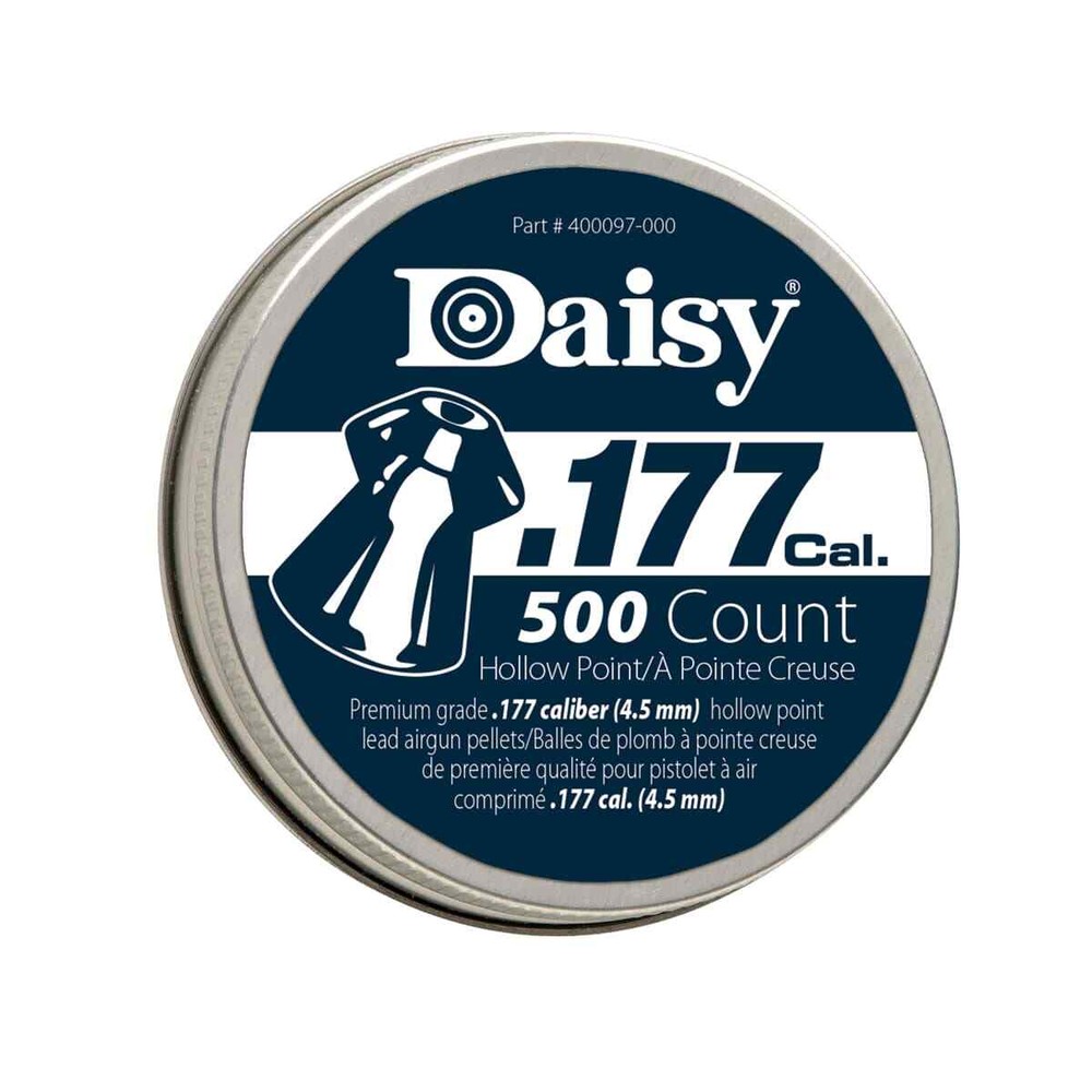 Daisy .177 Caliber PrecisionMax Hollow-Point Pellets, 500-Count Tin
