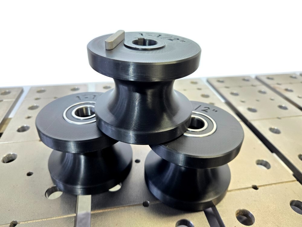 TR60 Tube Roller Dies, 1-1/4” Round Tubing for TR-60 Bender, Full Set