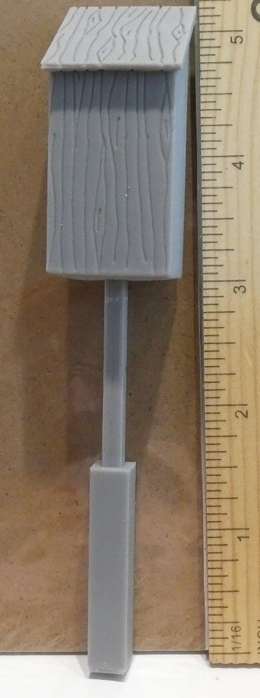 Telephone Line Box 6' Post G Scale Model Train Accessory