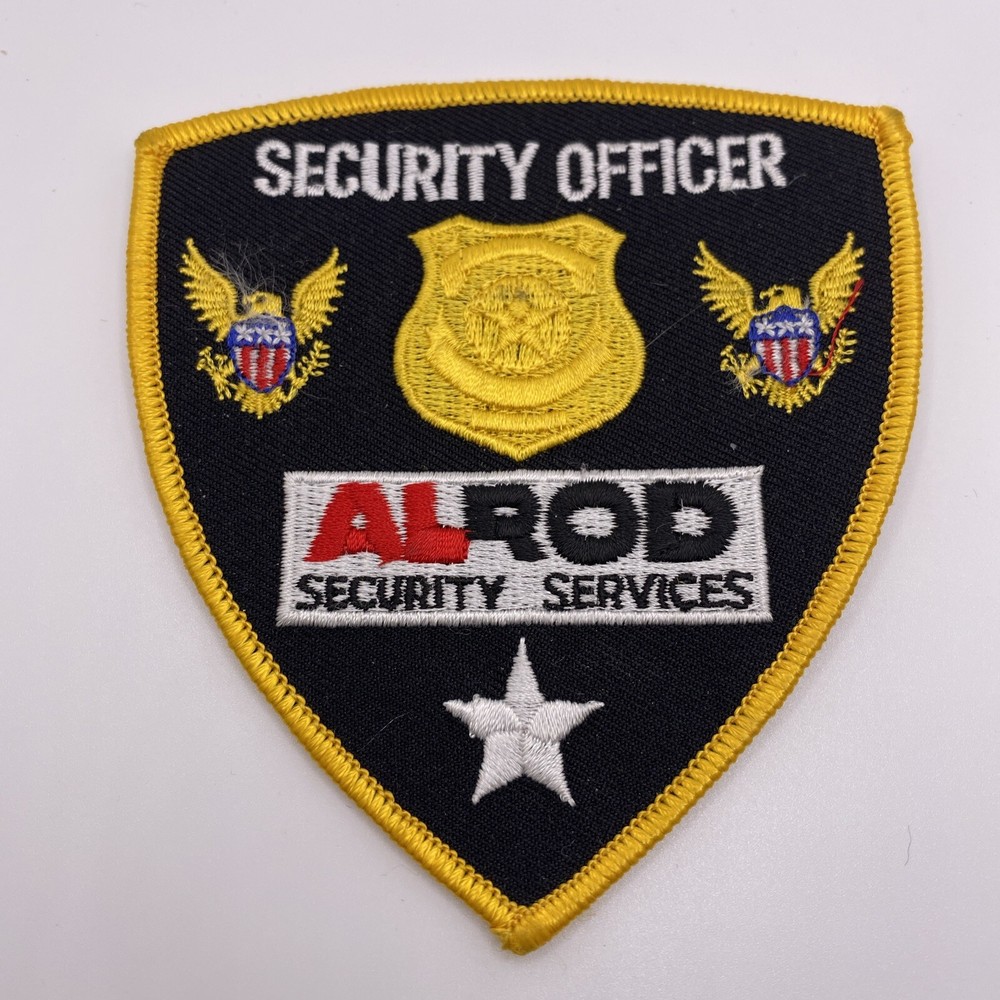 ALROD Security Services, Security Officer, Embroidered Patch, Crest, Emblem