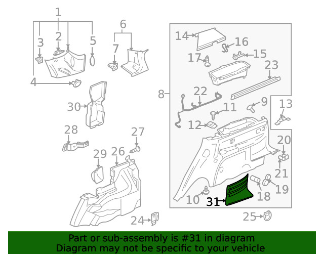 Genuine GM Speaker Grille 88957051