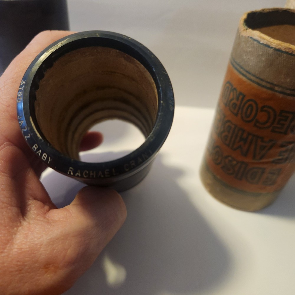 4 Edison Blue Cylinder Record Untested