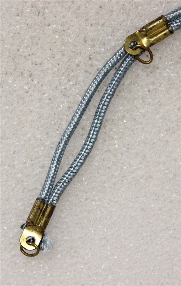 Original WWII Rayon Dog Tag Chin/Cord - light blue, Infantry