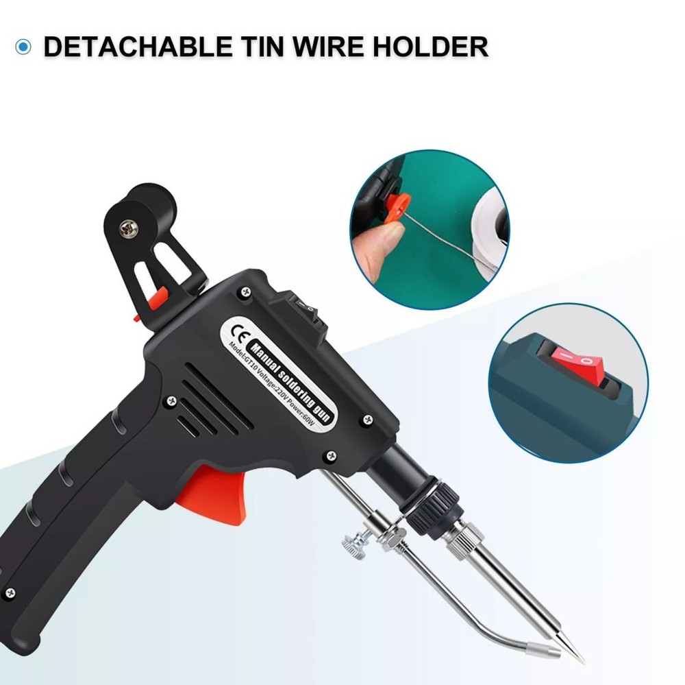 110V Handheld Welder Electric Welding Machine Multi-Function Welder Gun (tin)