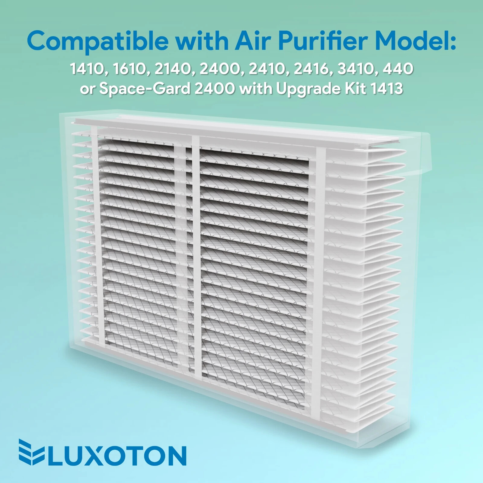 LUXOTON for AprilAire 413 Replacement Filter - 1 Pack Collapsible Furnace Filter
