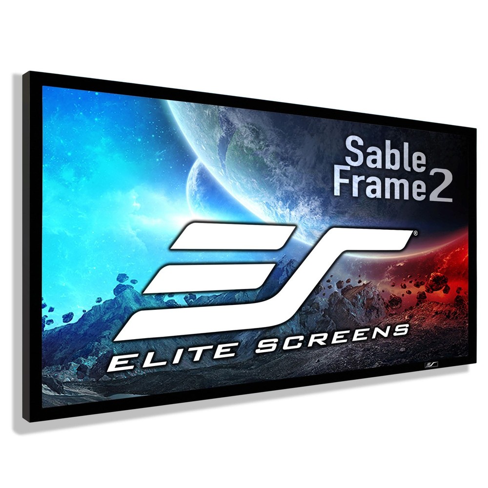 Elite Screens Sable Frame 2, 100-Inch Fixed Frame Projector Screen, 16:9 8K/4...