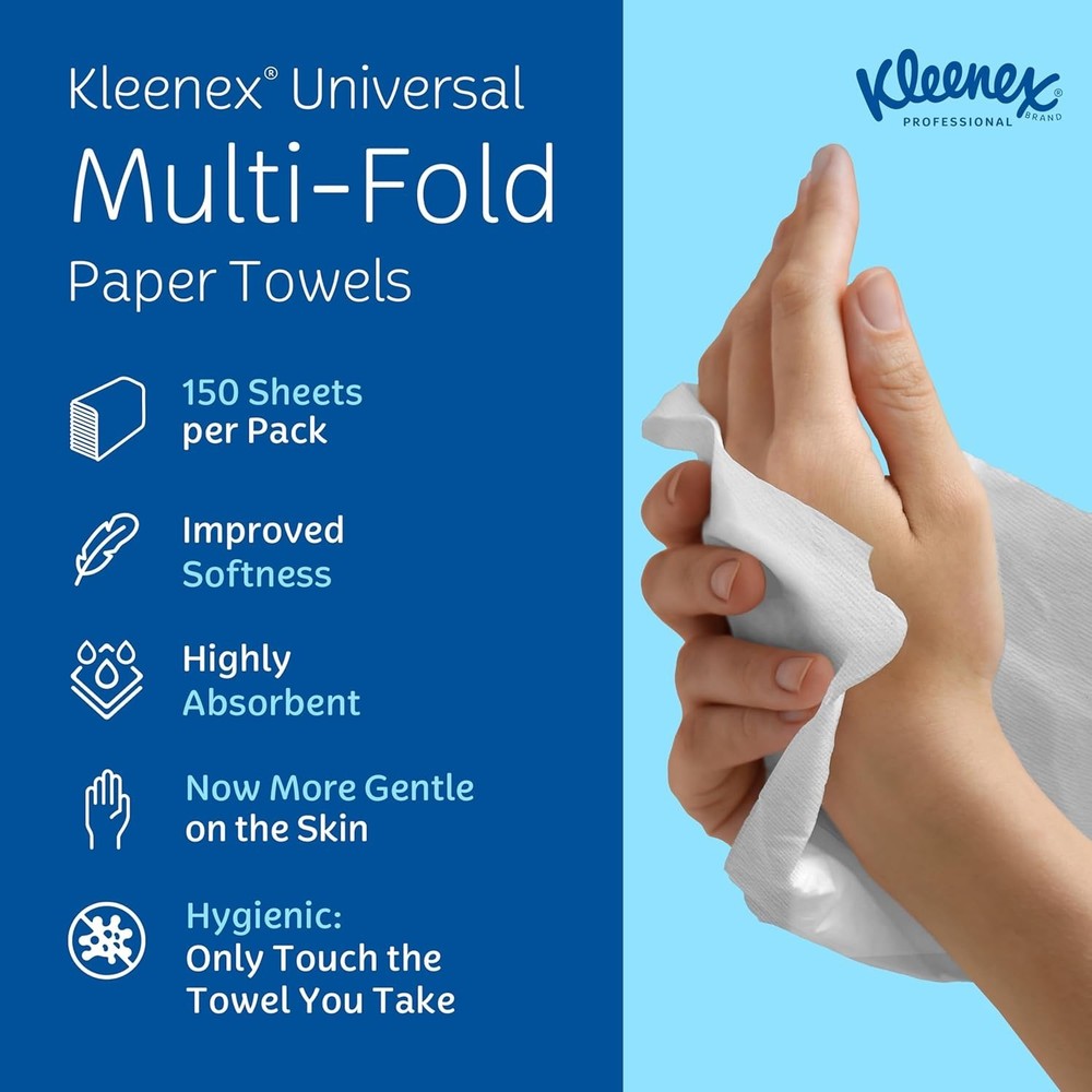 Professional Universal Multifold Paper Towels, Bulk (01890), Absorbency Pockets