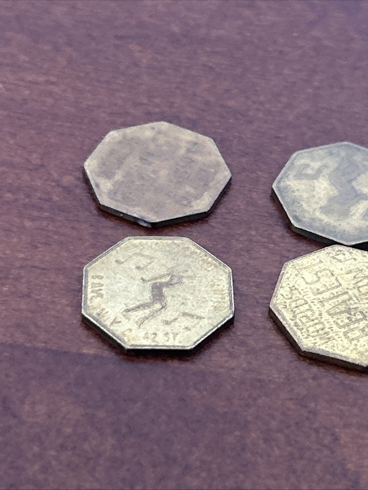 New York City NY Show World Center - 8th Ave & 42nd St Peep Show Token Lot Of 15