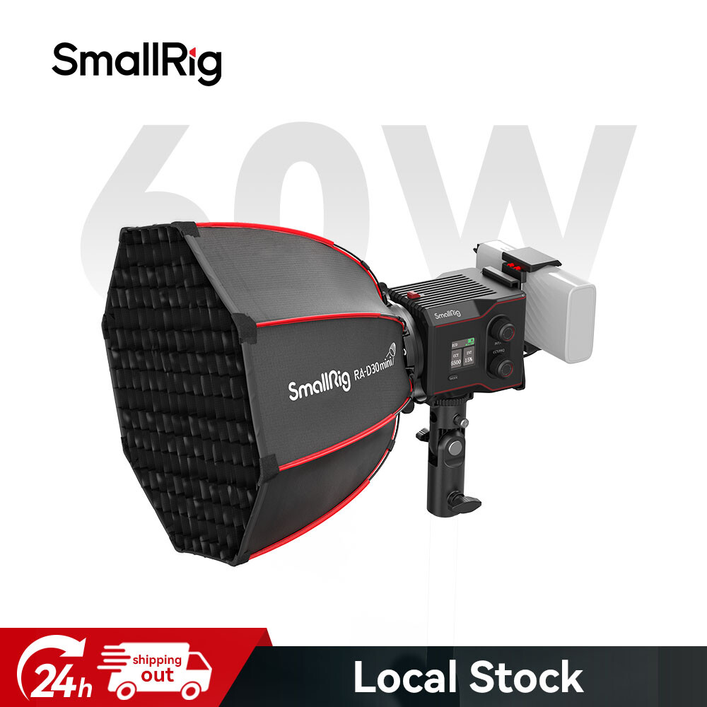 SmallRig RC 60B Bi-Color LED Monolight+Mini Parabolic Softbox+Silicone Diffuser