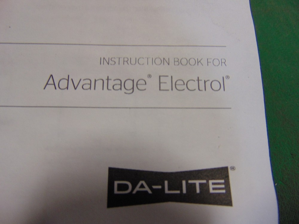 DA-Lite Advantage 119" Diagonal Powered Roll Down Projection Display Screen