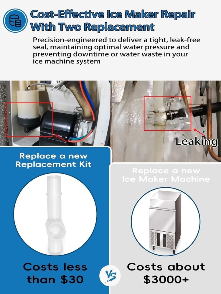 Float Switch Connector 426799-01 & Sanoprene Tee for Hoshizaki Ice Maker Machine