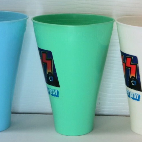 KISS GREEN PEPSI SCREAM MACHINE CUP AUCOIN 1977
