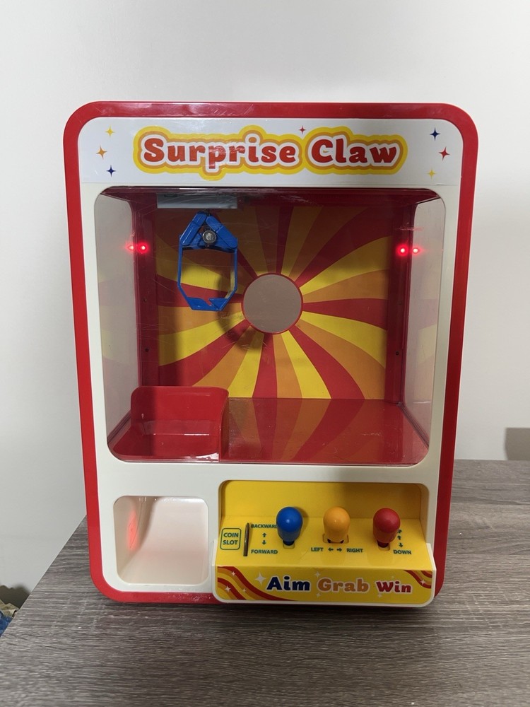 Claw Machine Arcade Toy with LED Light & Adjustable Sound,