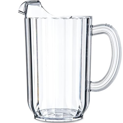 553807 Plastic Pitcher 48 Ounces Clear Polycarbonate