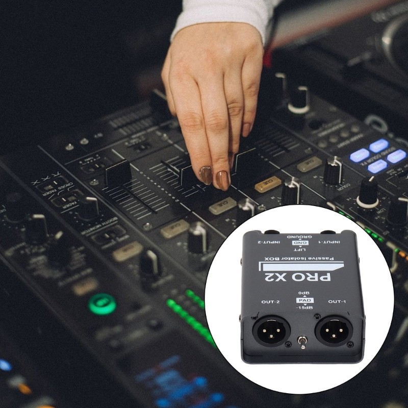 2CH Auditory Isolator Box Noise Eliminating Prevents Interferences