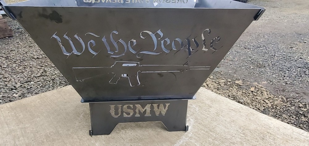 Custom Large Multi Design Fire Pit (Collapsible)