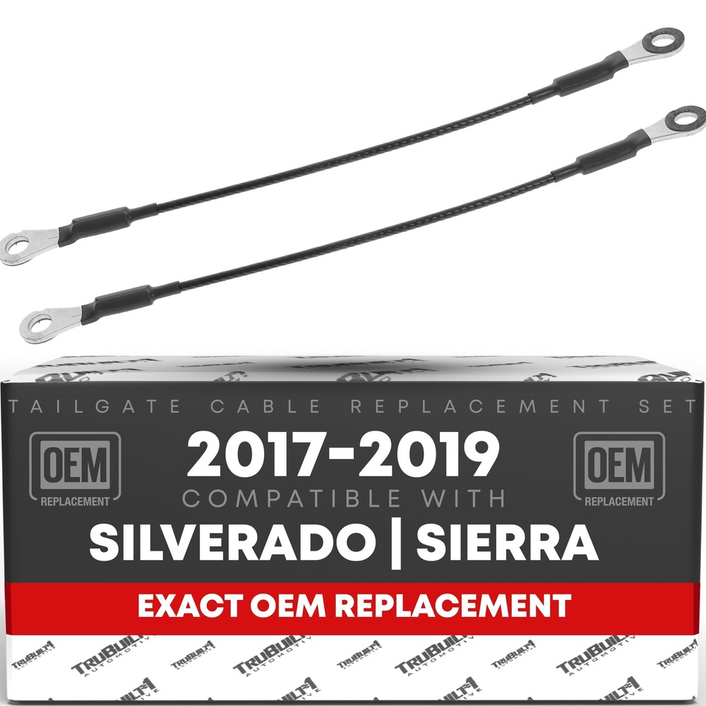 T1A Tailgate Cable Replacement Set- Rear Driver & Passenger Side - Compatible...