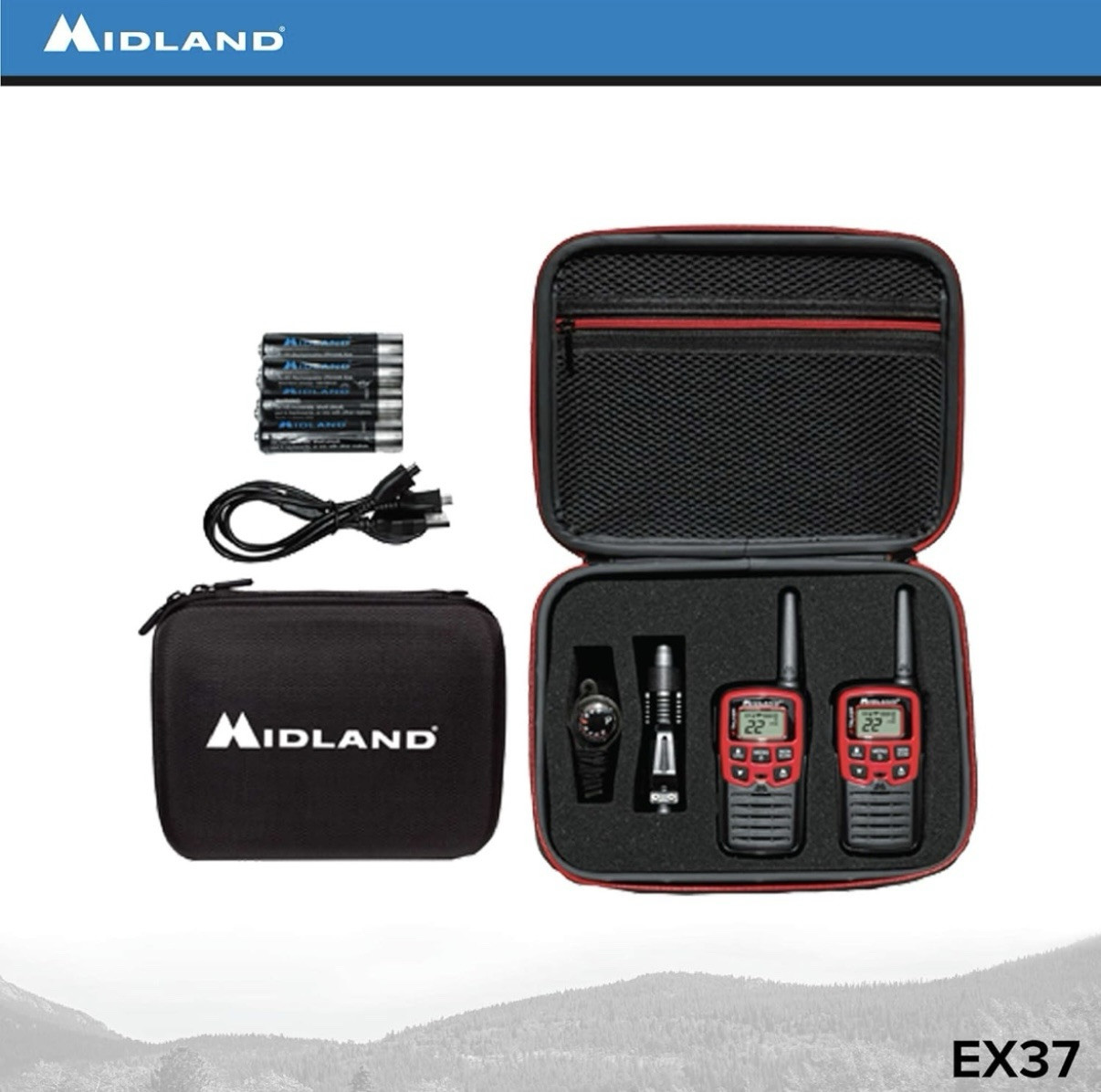 Midland EX37VP E+ Ready Emergency Weather NOAA Two Way Radio
