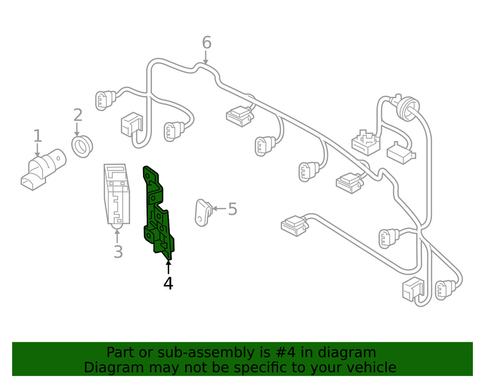 Genuine Audi Mount Bracket 80A-907-908-C
