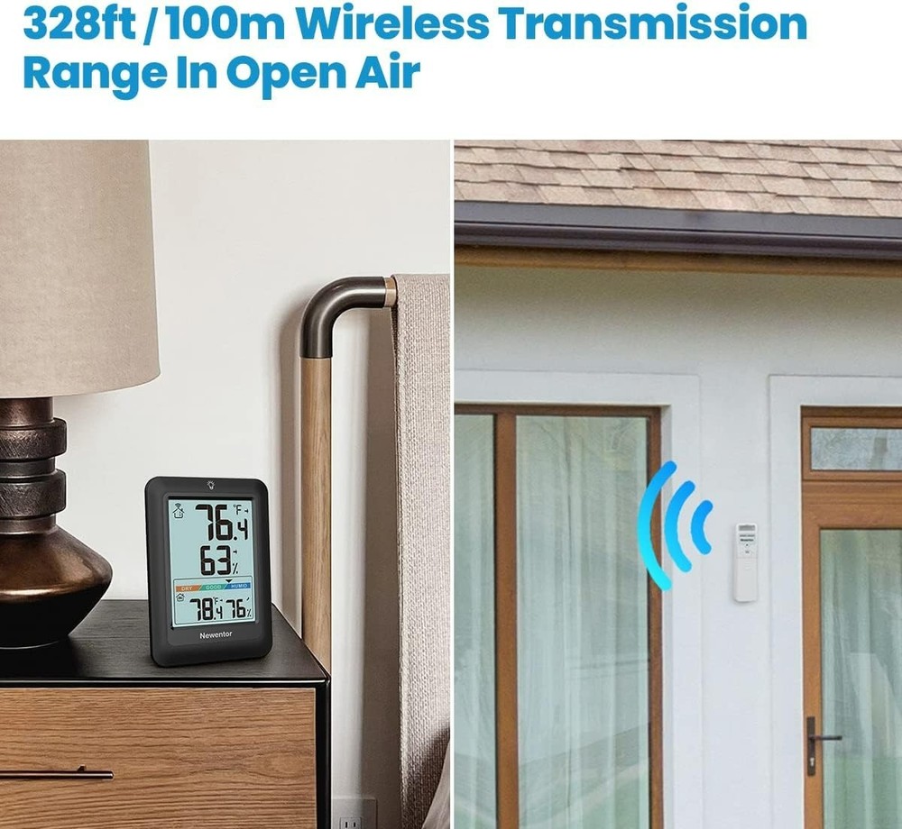 Indoor Outdoor Thermometer Wireless