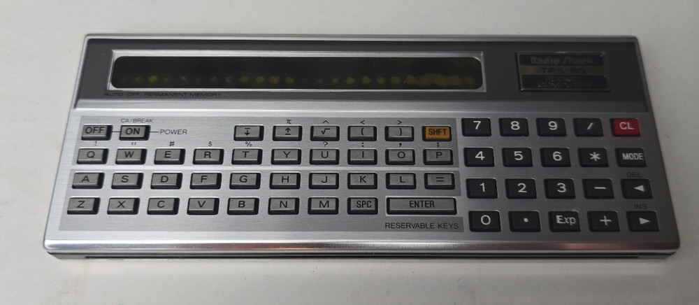 Retro Tandy TRS-80 Pocket Computer W/Printer Cassette Interface - BAD SCREEN