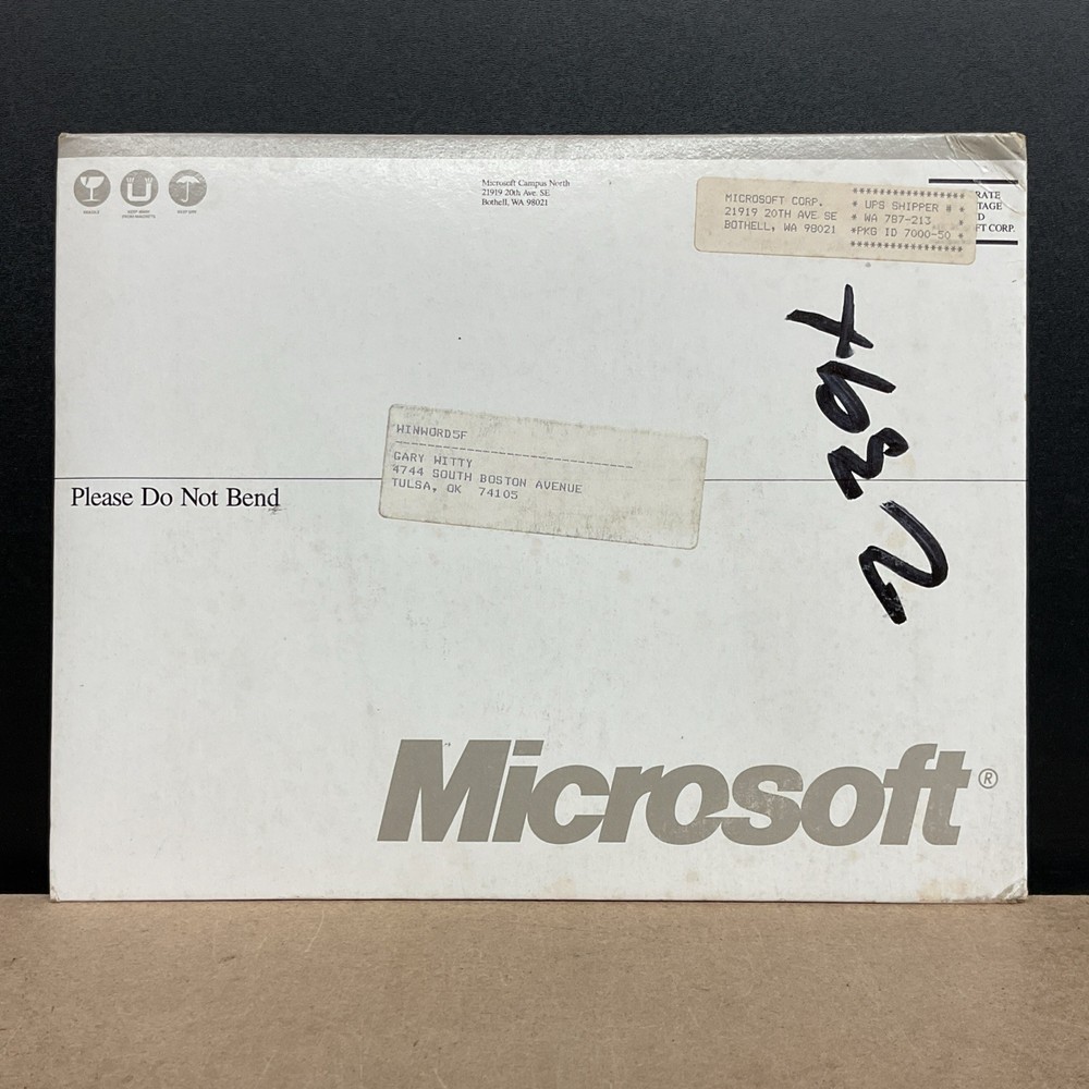 Microsoft Word Version 1.1 For Windows 5.25 Inch Floppy Vintage Computing