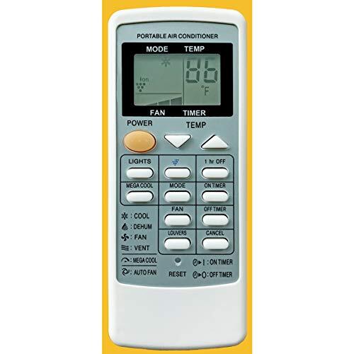 Replacement for Sharp Portable Air Conditioner Remote Control CRMC-A705JBEZ CV-P