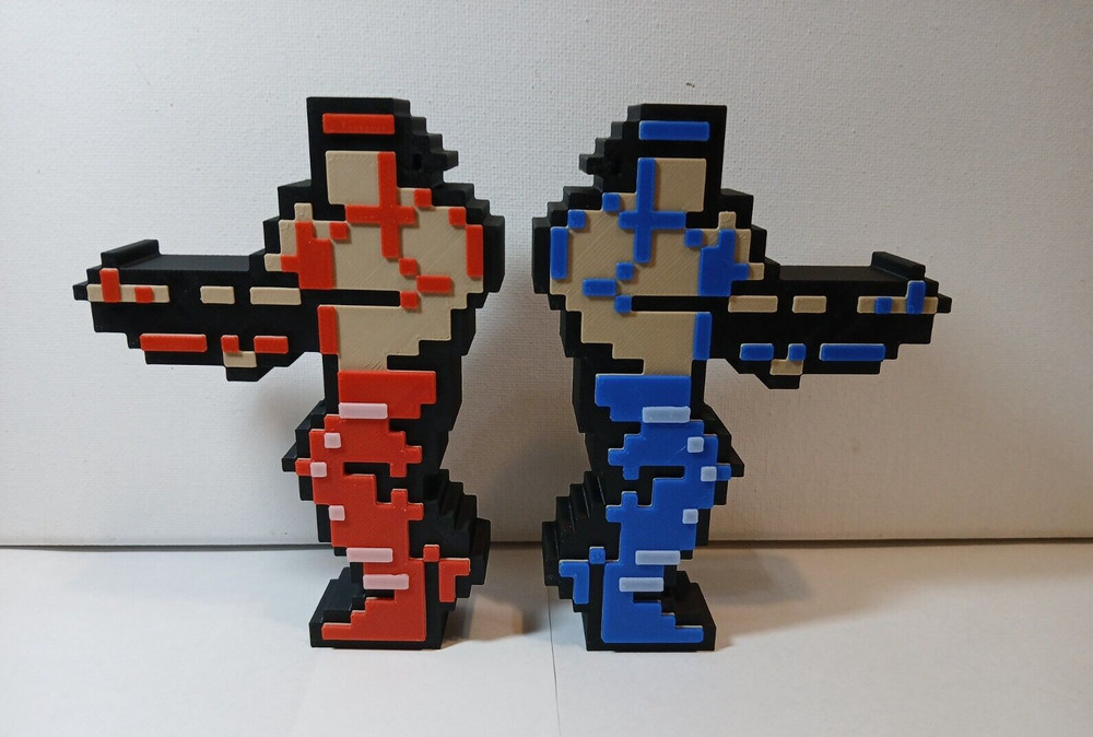 Contra Figurines Display Pieces 8 Bit NES