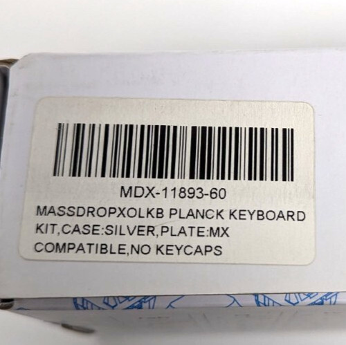 MASSDROP X OLKB-48 PLANCK MECHANICAL KEYBOARD KIT, SILVER CASE, MX COMPATIBLE...